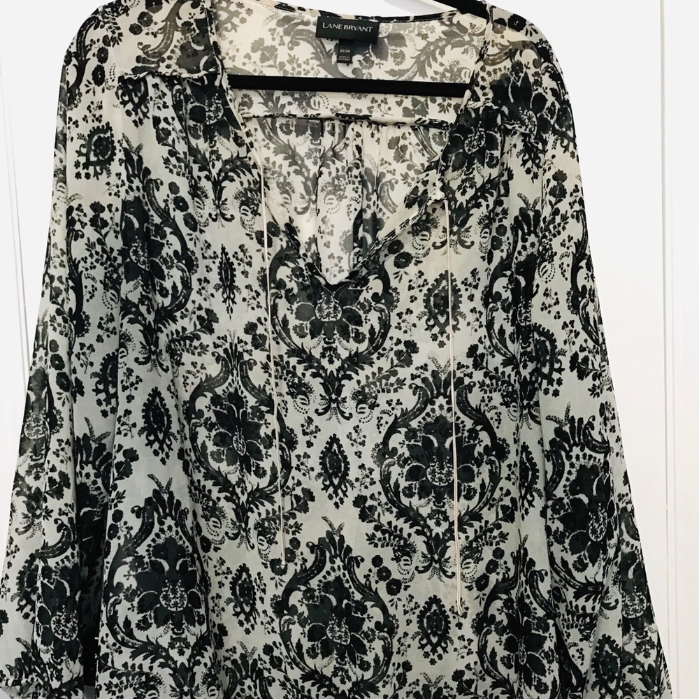 Lane Bryant Women’s sheer blouse